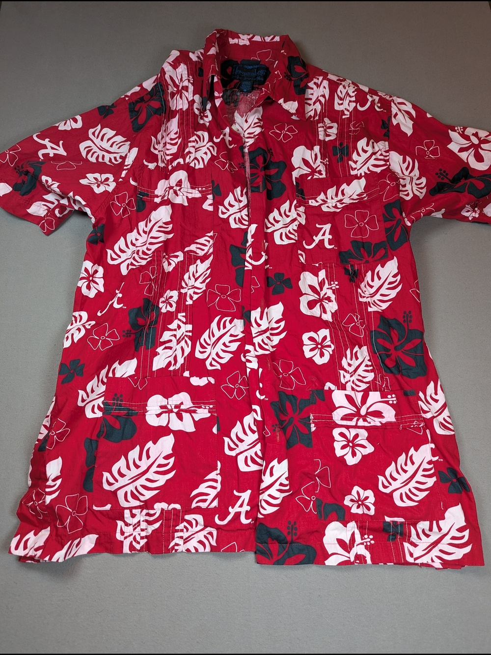 Alabama Crimson Tide Luau Hawaiian Shirt Large